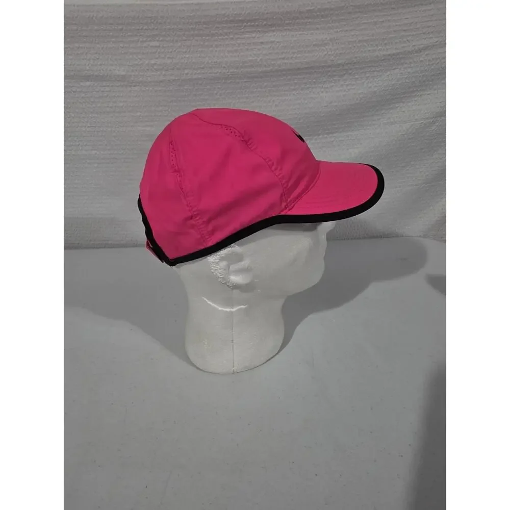 Nike Featherlight Dri-FIT Cap Pink Black Women’s Lightweight Running Golf